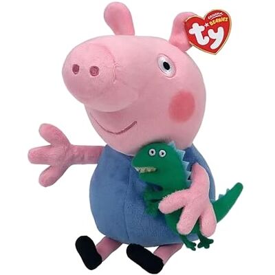 Ty Peppa Pig Peppa le cochon Peppa Large George Peluche 28 cm - Publicité Ty Peppa Pig Peppa le cochon Peppa Large George Peluche 28 cm - Publicité