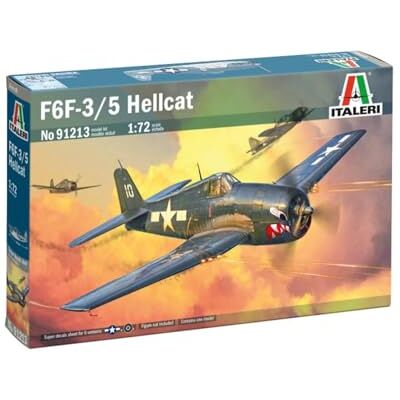Italeri 91213 F6F-3/5 Hellcat 1:72 Plastic Model Kit/Modèle en plastique à monter soi-même - Publicité Italeri 91213 F6F-3/5 Hellcat 1:72 Plastic Model Kit/Modèle en plastique à monter soi-même - Publicité