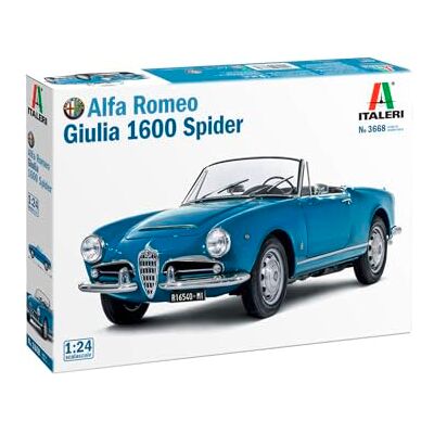 Italeri Maquette Voiture Alfa Romeo Giulia 1600 Spider 3668 1:24 Maquette Char Promo - Publicité Italeri Maquette Voiture Alfa Romeo Giulia 1600 Spider 3668 1:24 Maquette Char Promo - Publicité