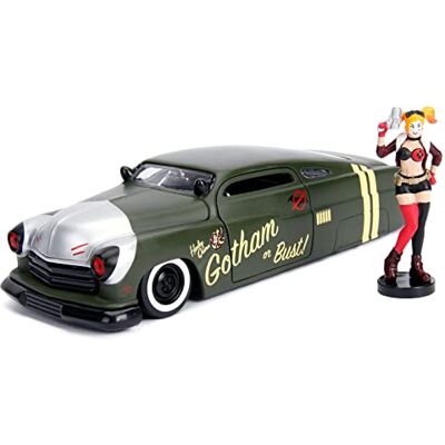 Jada Toys 1 Mercury 1951 avec Figurine Harley Quinn, échelle 1/24, Vert - Publicité Jada Toys 1 Mercury 1951 avec Figurine Harley Quinn, échelle 1/24, Vert - Publicité