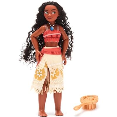 Disney Official Poupée Classique Vaiana, 26 cm/10", poupée Princesse entièrement articulée avec Tenue Classique et Mini Brosse à Cheveux, à partir de 3 Ans - Publicité Disney Official Poupée Classique Vaiana, 26 cm/10", poupée Princesse entièrement articulée avec Tenue Classique et Mini Brosse à Cheveux, à partir de 3 Ans - Publicité
