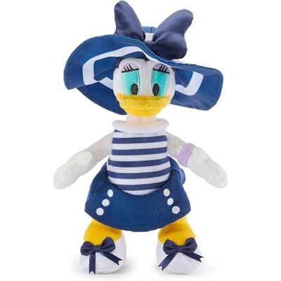 Disney Figurine officielle Daisy Duck Maritime Mini Bean Bag 25 cm en peluche avec tenue nautique - Publicité Disney Figurine officielle Daisy Duck Maritime Mini Bean Bag 25 cm en peluche avec tenue nautique - Publicité