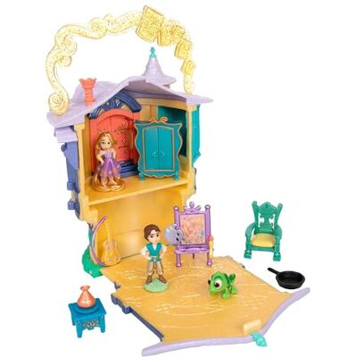 Disney Official Coffret Maison de Raiponce, Once Upon a Story, 14 cm/5.5", Comprend la Tour de Raiponce, Flynn Rider, Pascal, Une Guitare et des Meubles, à partir de 3 Ans - Publicité Disney Official Coffret Maison de Raiponce, Once Upon a Story, 14 cm/5.5", Comprend la Tour de Raiponce, Flynn Rider, Pascal, Une Guitare et des Meubles, à partir de 3 Ans - Publicité