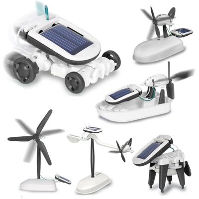 Jamara 400185 Kit Solaire 6 en 1 pour Enfants à partir de 10 Ans Jouet Robot Jouet Technique de Jeu Solaire 6 modèles possibles : Conduite, Natation, Rotation, électricité Solaire - Publicité Jamara 400185 Kit Solaire 6 en 1 pour Enfants à partir de 10 Ans Jouet Robot Jouet Technique de Jeu Solaire 6 modèles possibles : Conduite, Natation, Rotation, électricité Solaire - Publicité
