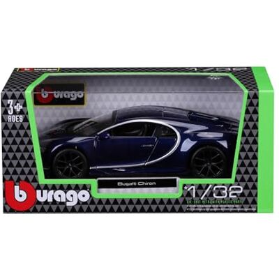 Bburago Bugatti CHIRON Super Car 1:32 Scale Incredibly Detailed Die-Cast Replica Collectible Vehicle Model - Publicité Bburago Bugatti CHIRON Super Car 1:32 Scale Incredibly Detailed Die-Cast Replica Collectible Vehicle Model - Publicité