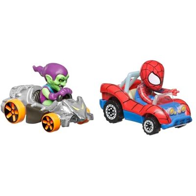 Hot Wheels Coffret de 2 véhicules RacerVerse avec personnages, véhicules optimisés pour les pistes RacerVerse (les styles peuvent varier), HRT90 - Publicité Hot Wheels Coffret de 2 véhicules RacerVerse avec personnages, véhicules optimisés pour les pistes RacerVerse (les styles peuvent varier), HRT90 - Publicité