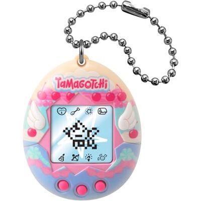 TAMAGOTCHI Bandai – Original – Angel Cake – Animal interactif avec écran LCD en Français, 3 Boutons et Mini-Jeux – Idée Cadeau Jeu Animal virtuel – Gâteau Ange – Jouet Enfant 8 Ans et + – 46165 - Publicité TAMAGOTCHI Bandai – Original – Angel Cake – Animal interactif avec écran LCD en Français, 3 Boutons et Mini-Jeux – Idée Cadeau Jeu Animal virtuel – Gâteau Ange – Jouet Enfant 8 Ans et + – 46165 - Publicité