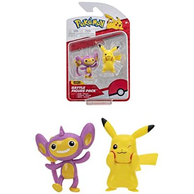 BANDAI Pokémon Pack de 2 Figurines Battle Pikachu et Capumin W11 Figurines 5 cm à Collectionner JW2635 - Publicité BANDAI Pokémon Pack de 2 Figurines Battle Pikachu et Capumin W11 Figurines 5 cm à Collectionner JW2635 - Publicité