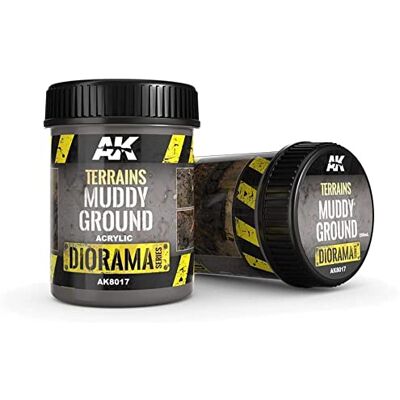 AK Interactive AK DIORAMA AK8017 TERRAINS MUDDY GROUND 250ml (Acrylic) - Publicité AK Interactive AK DIORAMA AK8017 TERRAINS MUDDY GROUND 250ml (Acrylic) - Publicité
