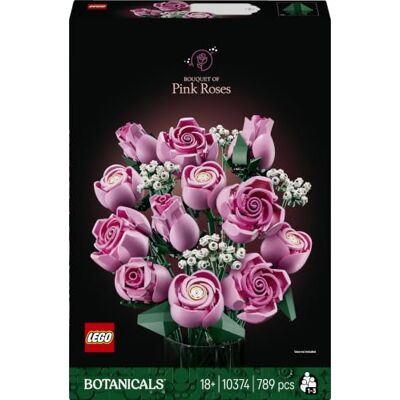 Lego Botanicals Bouquet de Roses Roses 10374 Set pour adulte, 12 fleurs artificielles & brins de gypsophile, décoration intérieure, idée cadeau pour femme, 789 pièces - Publicité Lego Botanicals Bouquet de Roses Roses 10374 Set pour adulte, 12 fleurs artificielles & brins de gypsophile, décoration intérieure, idée cadeau pour femme, 789 pièces - Publicité