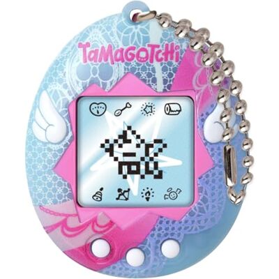 TAMAGOTCHI Bandai – Original – Angel Lace – Animal interactif avec écran LCD en Français, 3 Boutons et Mini-Jeux – Idée Cadeau Jeu Animal virtuel – Lacet Ange – Jouet Enfant 8 Ans et + – 46161 - Publicité TAMAGOTCHI Bandai – Original – Angel Lace – Animal interactif avec écran LCD en Français, 3 Boutons et Mini-Jeux – Idée Cadeau Jeu Animal virtuel – Lacet Ange – Jouet Enfant 8 Ans et + – 46161 - Publicité