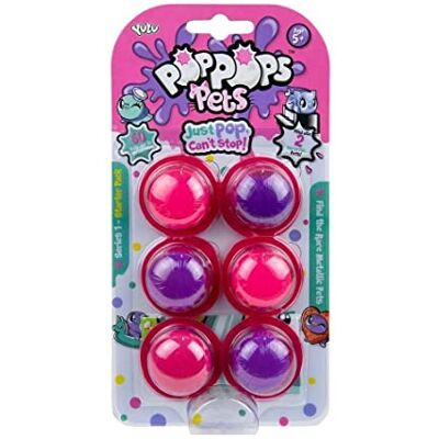 BANDAI Poppops Deluxe Pack de 6 Poppops Pets 6 Bulles de Slime Rose à éclater & 2 Figurines Surprises à Collectionner Loisirs Créatifs Pte À Malaxer - Publicité BANDAI Poppops Deluxe Pack de 6 Poppops Pets 6 Bulles de Slime Rose à éclater & 2 Figurines Surprises à Collectionner Loisirs Créatifs Pte À Malaxer - Publicité