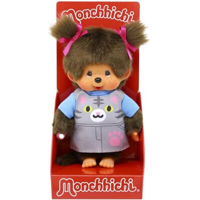 BANDAI Monchhichi Peluche Monchhichi Salopette Chat Peluche Singe Iconique des années 80 Peluches Toutes Douces 20 cm pour Enfants et Adultes Motif Chat Jouet Enfant 2 Ans et + SE203895 - Publicité BANDAI Monchhichi Peluche Monchhichi Salopette Chat Peluche Singe Iconique des années 80 Peluches Toutes Douces 20 cm pour Enfants et Adultes Motif Chat Jouet Enfant 2 Ans et + SE203895 - Publicité