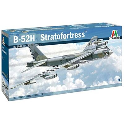 Italeri -B-52H B-52 1:72 Boeing B-52H Stratofortress, modélisme, Bricolage, Loisirs, Collage, kit de Construction en Plastique, fidèle aux détails, 1442S, Multicolore, 1/72 - Publicité Italeri -B-52H B-52 1:72 Boeing B-52H Stratofortress, modélisme, Bricolage, Loisirs, Collage, kit de Construction en Plastique, fidèle aux détails, 1442S, Multicolore, 1/72 - Publicité