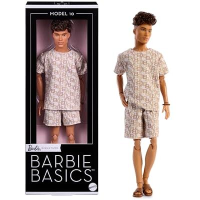 Barbie Basics Poupée Collection Neutre Modèle 10 de Mattel, cheveux bruns, chemise et short à imprimé assorti, vêtements universels et corps articulé, JJX29 - Publicité Barbie Basics Poupée Collection Neutre Modèle 10 de Mattel, cheveux bruns, chemise et short à imprimé assorti, vêtements universels et corps articulé, JJX29 - Publicité
