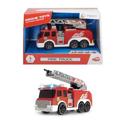 Dickie Toys 203302028 Camion de Pompiers Action Rouge 15cm - Publicité Dickie Toys 203302028 Camion de Pompiers Action Rouge 15cm - Publicité