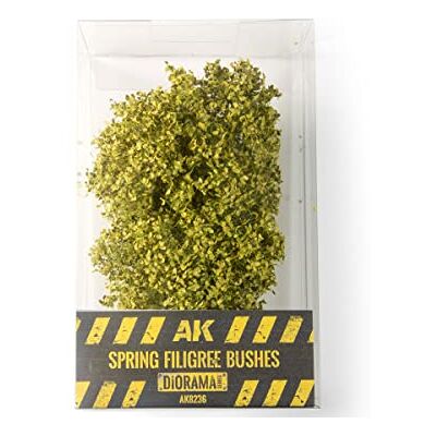 AK Interactive AK BUSHES AK8236 SPRING FILIGREE BUSHES 1:35 - Publicité AK Interactive AK BUSHES AK8236 SPRING FILIGREE BUSHES 1:35 - Publicité