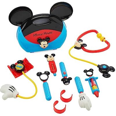 Disney Officiel Kit de Jeu Docteur Mickey Mouse pour Enfants, 10 Pièces, Inclut Malette, Stéthoscope, Thermomètre, Lampe de Poche et Plus, pour Enfants Dès 3 Ans - Publicité Disney Officiel Kit de Jeu Docteur Mickey Mouse pour Enfants, 10 Pièces, Inclut Malette, Stéthoscope, Thermomètre, Lampe de Poche et Plus, pour Enfants Dès 3 Ans - Publicité