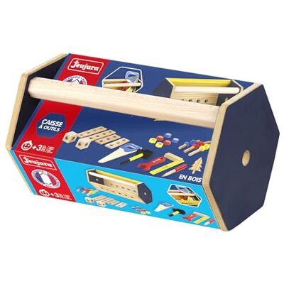 Jeujura Caisse à Outils en Bois Jeu Imitation Enfant dès 3 Ans 8596 Outils et accessoires bricolage en bois Marteau, scie, tournevis, clé Jeu Enfant Imitation Fabriqué en France - Publicité Jeujura Caisse à Outils en Bois Jeu Imitation Enfant dès 3 Ans 8596 Outils et accessoires bricolage en bois Marteau, scie, tournevis, clé Jeu Enfant Imitation Fabriqué en France - Publicité