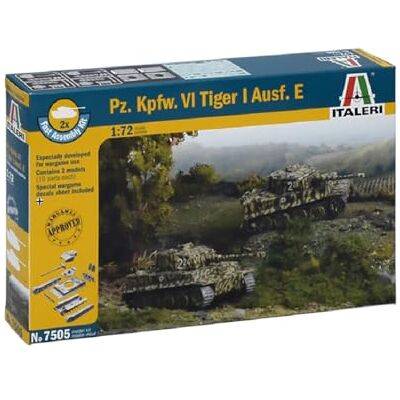 Italeri I7505 Maquette Chars d'assaut Tiger I Ausf E Echelle 1:72 - Publicité Italeri I7505 Maquette Chars d'assaut Tiger I Ausf E Echelle 1:72 - Publicité