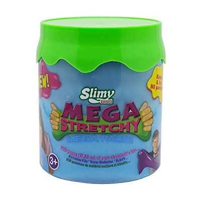 Slimy Mega Stretch y 500 g en Bleu Pâte de Jeu Originale Mega Slime pour Enfants Slime extrêmement Extensible dans Une boîte Cadeau Pâte de Jeu à partir de 3 Ans - Publicité Slimy Mega Stretch y 500 g en Bleu Pâte de Jeu Originale Mega Slime pour Enfants Slime extrêmement Extensible dans Une boîte Cadeau Pâte de Jeu à partir de 3 Ans - Publicité