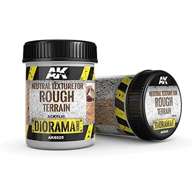AK Interactive AK DIORAMA AK8025 NEUTRAL TEXTURE FOR ROUGH TERRAINS 250ml Base product (Acrylic) - Publicité AK Interactive AK DIORAMA AK8025 NEUTRAL TEXTURE FOR ROUGH TERRAINS 250ml Base product (Acrylic) - Publicité