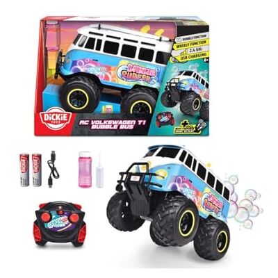 Dickie Toys 201106014 Voiture Radio-Commandée - Bleu/Blanc - 1:20 - Publicité Dickie Toys 201106014 Voiture Radio-Commandée - Bleu/Blanc - 1:20 - Publicité