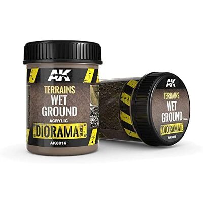 AK Interactive AK DIORAMA AK8016 TERRAINS WET GROUND 250ml (Acrylic) - Publicité AK Interactive AK DIORAMA AK8016 TERRAINS WET GROUND 250ml (Acrylic) - Publicité