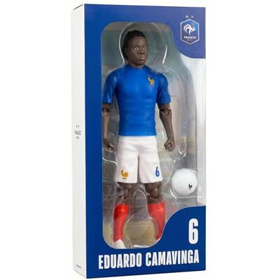 Megableu Figurine Foot Camavinga FFF Réaliste et Articulée 20 cm Licence officielle FFF dès 8 ans 10 points d’articulation, tient debout et porte la tenue des Bleus avec le numéro 6 - Publicité Megableu Figurine Foot Camavinga FFF Réaliste et Articulée 20 cm Licence officielle FFF dès 8 ans 10 points d’articulation, tient debout et porte la tenue des Bleus avec le numéro 6 - Publicité