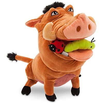 Disney Peluche Moyenne de Pumbaa, Le Roi Lion, 33 cm, Personnage Câlin avec Détails Brodés, Poils Flous et Insectes dans la Bouche, Convient à Tous Les Âges - Publicité Disney Peluche Moyenne de Pumbaa, Le Roi Lion, 33 cm, Personnage Câlin avec Détails Brodés, Poils Flous et Insectes dans la Bouche, Convient à Tous Les Âges - Publicité