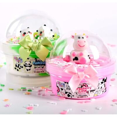 ToysButty Fluffy Slime Lot de 2 paquets de slime parfumé préfabriqué à la fraise pour filles et garçons avec un joli anneau de slime pour enfants - Publicité ToysButty Fluffy Slime Lot de 2 paquets de slime parfumé préfabriqué à la fraise pour filles et garçons avec un joli anneau de slime pour enfants - Publicité