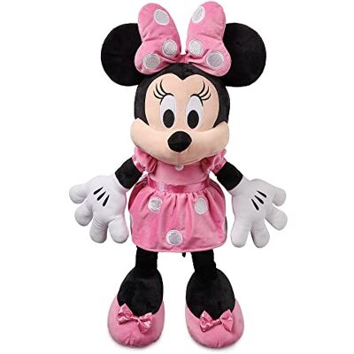 Disney Minnie Mouse Plush – Pink – Large 21 1/4 Inches - Publicité Disney Minnie Mouse Plush – Pink – Large 21 1/4 Inches - Publicité