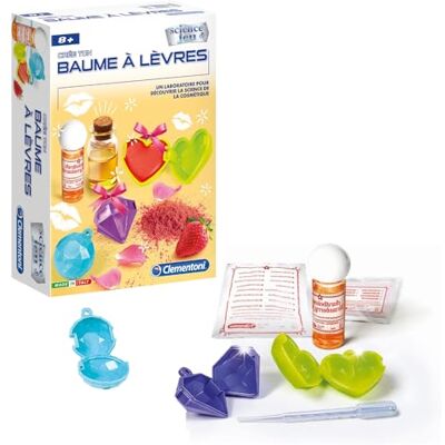 Clementoni Science & Jeu – Crée Ton Baume à Lèvres Enfant 8 Ans+ Coffret Cosmétique DIY avec Arôme Fraise Jeu Scientifique Beauté Maison Activité Fille à Réaliser en Famille Kit Créatif - Publicité Clementoni Science & Jeu – Crée Ton Baume à Lèvres Enfant 8 Ans+ Coffret Cosmétique DIY avec Arôme Fraise Jeu Scientifique Beauté Maison Activité Fille à Réaliser en Famille Kit Créatif - Publicité