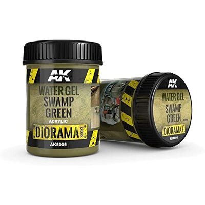 AK Interactive AK DIORAMA AK8006 WATER GEL SWAMP GREEN EFFECTS 250ml (Acrylic) - Publicité AK Interactive AK DIORAMA AK8006 WATER GEL SWAMP GREEN EFFECTS 250ml (Acrylic) - Publicité
