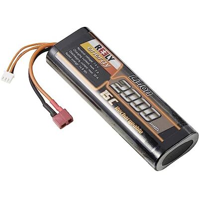 REELY Modélisme Batterie émetteur (Liion) 7,4 V 2000 mAh Nombre de cellules : 2 15 C Hardcase Système de connexion en T - Publicité REELY Modélisme Batterie émetteur (Liion) 7,4 V 2000 mAh Nombre de cellules : 2 15 C Hardcase Système de connexion en T - Publicité