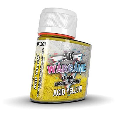 AK Interactive AK WARGAME LIQUID PIGMENTS AK1201 Acid Yellow (35ml) - Publicité AK Interactive AK WARGAME LIQUID PIGMENTS AK1201 Acid Yellow (35ml) - Publicité