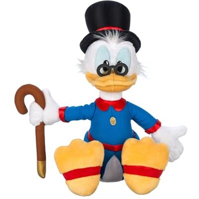 Disney Official, La Bande à Picsou, Picsou, Peluche, 38 cm/15", Peluche de l'Oncle Picsou aux Finitions Détaillées, avec sa Redingote, Son Chapeau et Ses Accessoires - Publicité Disney Official, La Bande à Picsou, Picsou, Peluche, 38 cm/15", Peluche de l'Oncle Picsou aux Finitions Détaillées, avec sa Redingote, Son Chapeau et Ses Accessoires - Publicité