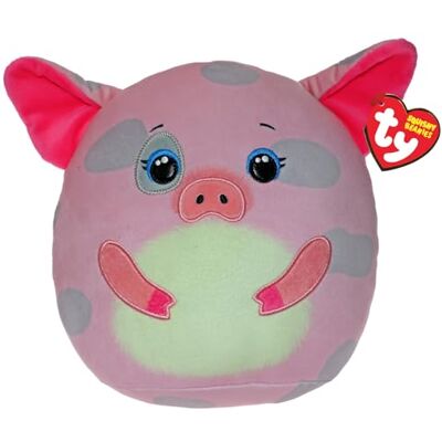 Ty Squishy Beanies T39420 Hambone Le Cochon Oreiller en Peluche Doux avec Yeux Verts Idée Cadeau pour Petits et Grands 22 cm - Publicité Ty Squishy Beanies T39420 Hambone Le Cochon Oreiller en Peluche Doux avec Yeux Verts Idée Cadeau pour Petits et Grands 22 cm - Publicité