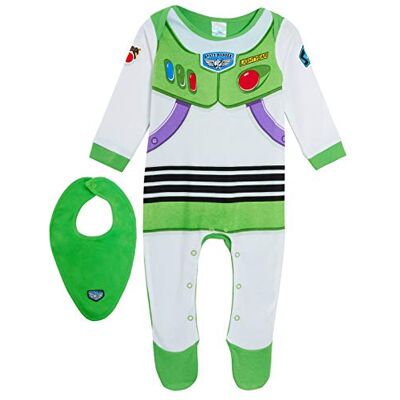 Disney Ensemble cadeau pour bébés avec grenouillère motif Buzz L’Éclair de Toy Story 4 et bavoir bandana - 12 mois - Publicité Disney Ensemble cadeau pour bébés avec grenouillère motif Buzz L’Éclair de Toy Story 4 et bavoir bandana - 12 mois - Publicité