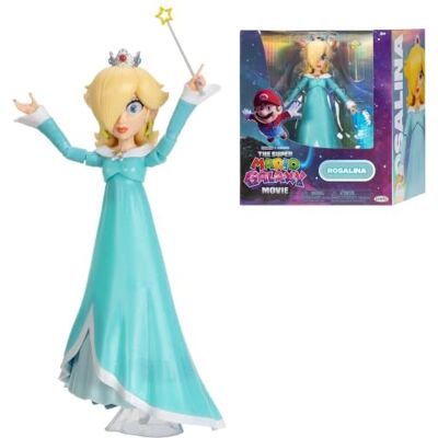 THE SUPER MARIO BROS. MOVIE The Super Mario Galaxy Movie Figurine Rosalina 12 cm Accessoires Baguette Et Support Transparent Licence Officielle Jakks Pacific 10 Points D’Articulation Yeux Acrylique Nintendo 3+ Ans - Publicité THE SUPER MARIO BROS. MOVIE The Super Mario Galaxy Movie Figurine Rosalina 12 cm Accessoires Baguette Et Support Transparent Licence Officielle Jakks Pacific 10 Points D’Articulation Yeux Acrylique Nintendo 3+ Ans - Publicité