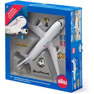 SIKU 5412 Avion de Ligne avec Accessoires - Publicité SIKU 5412 Avion de Ligne avec Accessoires - Publicité