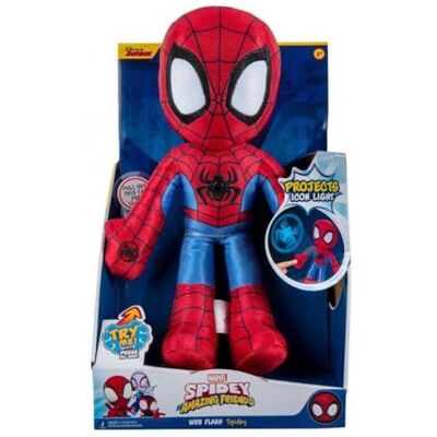 Spidey und seine Super-Freunde Spidey Web SLINGERS Plush Spidey, SNF0127 - Publicité Spidey und seine Super-Freunde Spidey Web SLINGERS Plush Spidey, SNF0127 - Publicité