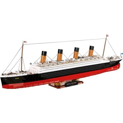 COBI R.M.S. TITANIC, Échelle 1:300, 3260 pièces, Modèle de collection Pad Printed, Hélices et grues de bord mobiles, Socle, Plaque, Historical Collection, Pièces fabriquées dans l'UE, 11+ - Publicité COBI R.M.S. TITANIC, Échelle 1:300, 3260 pièces, Modèle de collection Pad Printed, Hélices et grues de bord mobiles, Socle, Plaque, Historical Collection, Pièces fabriquées dans l'UE, 11+ - Publicité