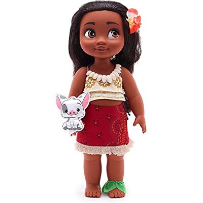 Disney Poupée Vaiana, Collection Animator, 39 cm / 15" avec Chevelure réaliste et Tenue, Peluche Pua en Satin, poupée pour Les Enfants de 3 Ans et Plus. Publicité Disney Poupée Vaiana, Collection Animator, 39 cm / 15" avec Chevelure réaliste et Tenue, Peluche Pua en Satin, poupée pour Les Enfants de 3 Ans et Plus. Publicité