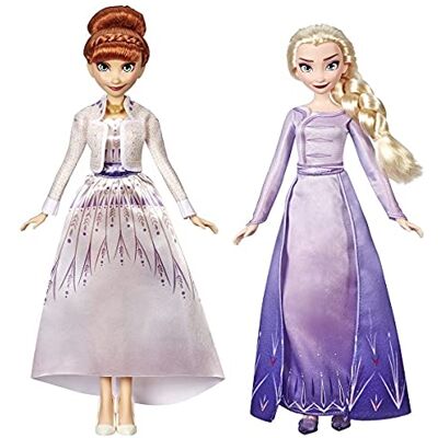 Disney Poupées Anna et Elsa de La Reine des Neiges - Publicité Disney Poupées Anna et Elsa de La Reine des Neiges - Publicité