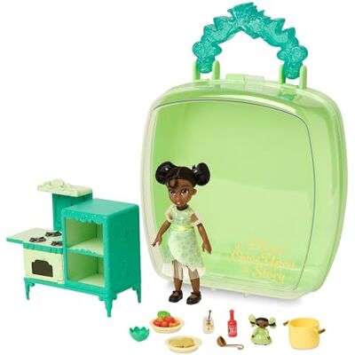Disney Officiel Coffret Mini Poupée Tiana, La Princesse et la Grenouille, Once Upon a Story, 11 pièces, Ensemble de Figurines avec Accessoires, Dès 3 Ans - Publicité Disney Officiel Coffret Mini Poupée Tiana, La Princesse et la Grenouille, Once Upon a Story, 11 pièces, Ensemble de Figurines avec Accessoires, Dès 3 Ans - Publicité