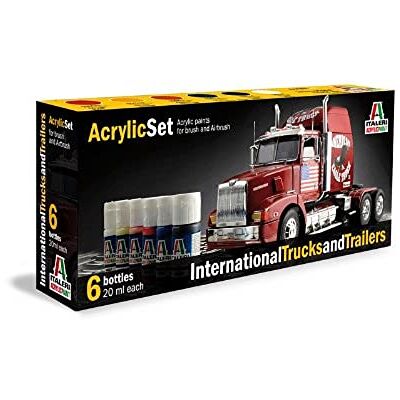 Italeri 510000435 – Acrylique Set International Trucks and Bande-Annonce - Publicité Italeri 510000435 – Acrylique Set International Trucks and Bande-Annonce - Publicité