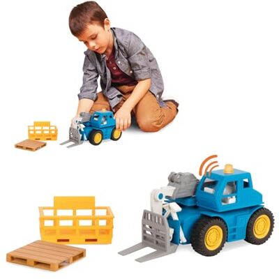 Micro Télescopique par Driven By Battat - Véhicule de Construction Jouet avec Lumières & Sons - Fonctionnalités Réalistes - Publicité Micro Télescopique par Driven By Battat - Véhicule de Construction Jouet avec Lumières & Sons - Fonctionnalités Réalistes - Publicité