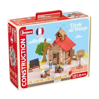 Jeujura L'École du Village 125 Pièces Jeu de Construction 5 Ans 8061 Personnages et tapis de jeu inclus Valisette de rangement Jeu en bois pour enfant Imagination Fabriqué en France - Publicité Jeujura L'École du Village 125 Pièces Jeu de Construction 5 Ans 8061 Personnages et tapis de jeu inclus Valisette de rangement Jeu en bois pour enfant Imagination Fabriqué en France - Publicité