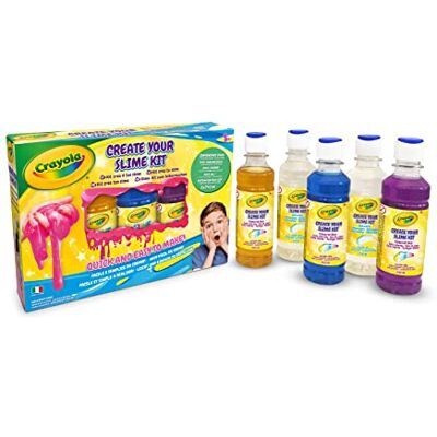 CRAYOLA Set Crée Ton Slime, pour créer du Slime coloré, Activité créative et Cadeau Enfants, à partir de 5 Ans, 25-2160, Taille Unique - Publicité CRAYOLA Set Crée Ton Slime, pour créer du Slime coloré, Activité créative et Cadeau Enfants, à partir de 5 Ans, 25-2160, Taille Unique - Publicité